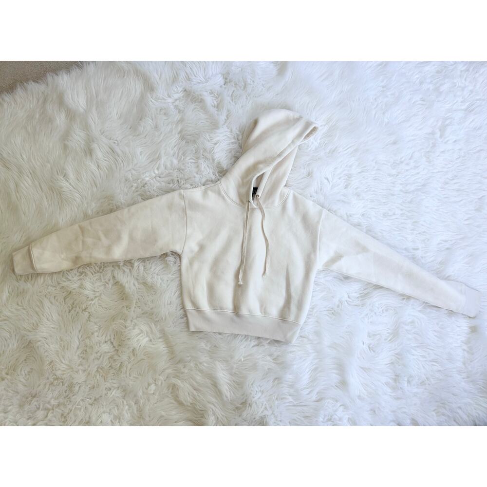 J. Crew Women’s Cream Cropped Hoodie